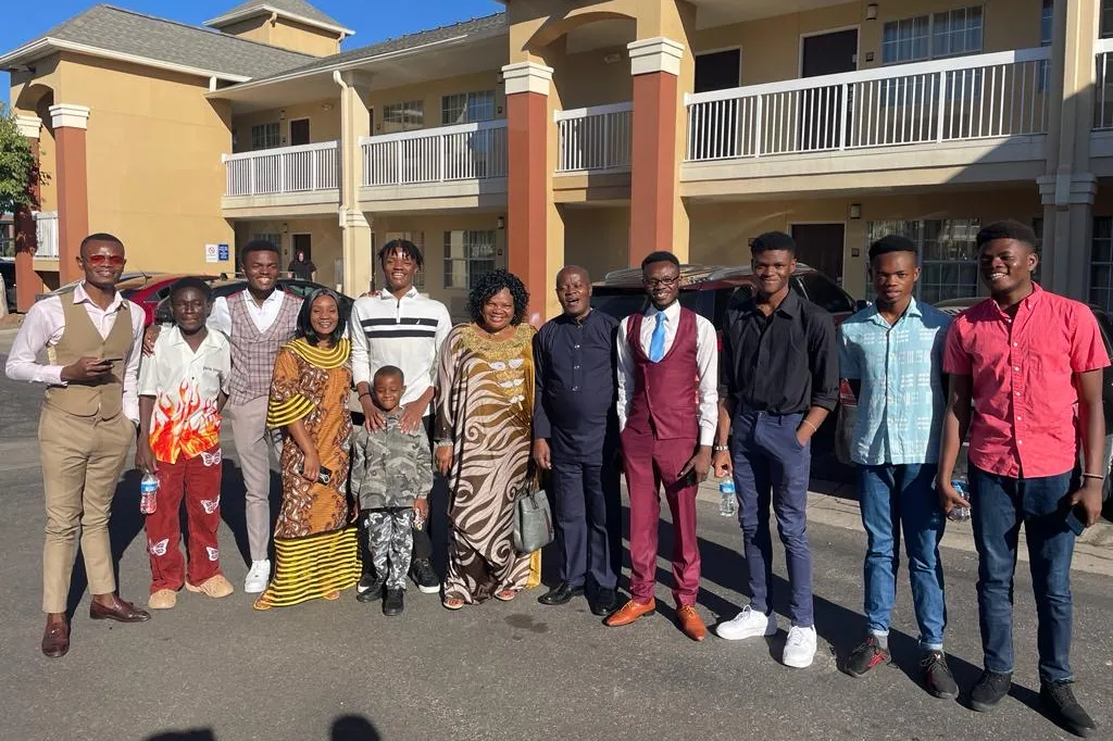 The Moboka family at their new home in Denver