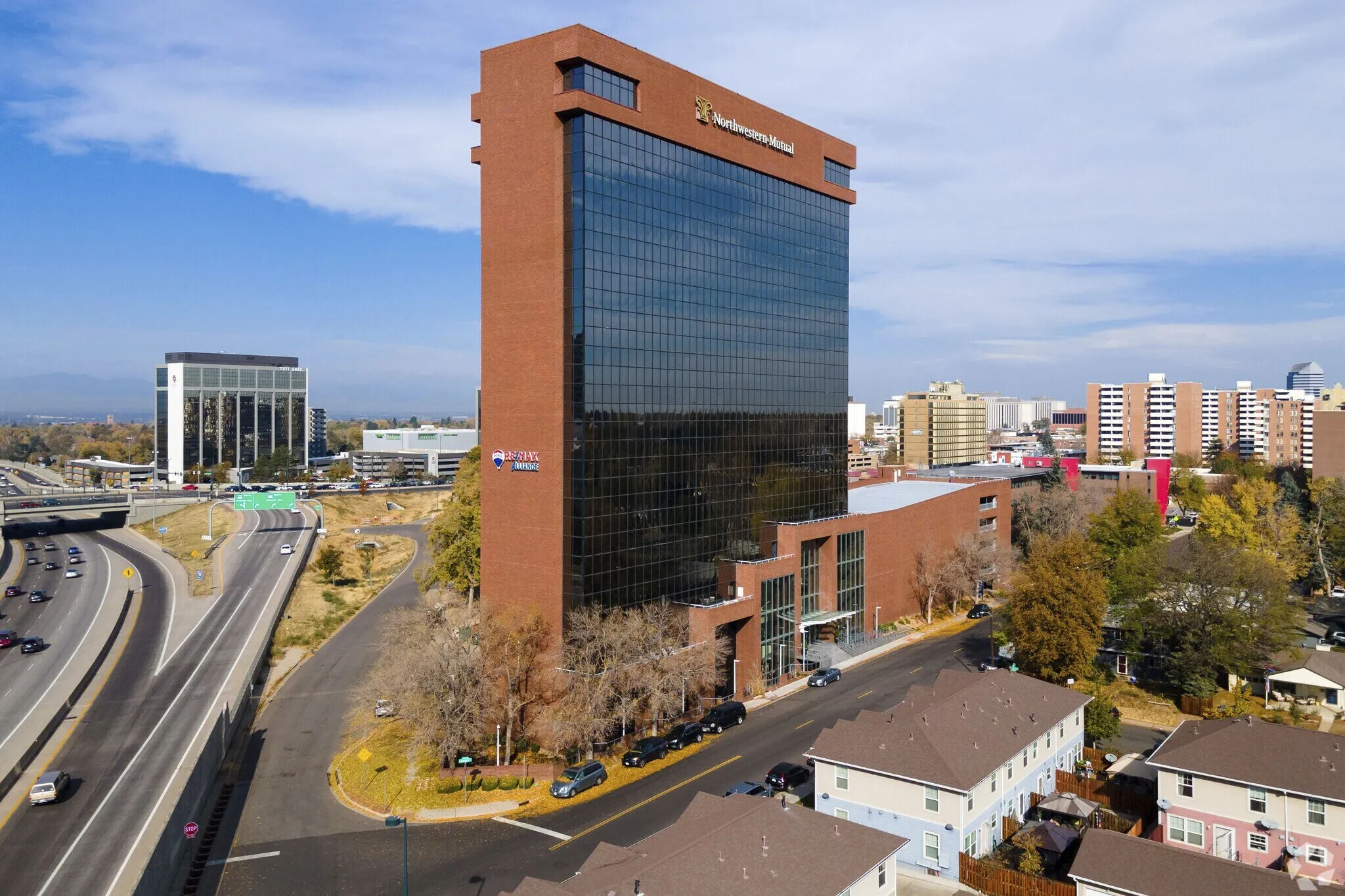 Aerial photo of the IRC in Denver office building