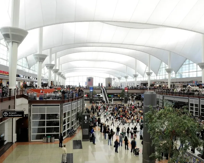 Interior of Denver International Airport